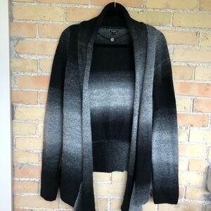 Et Campagnio Black and Gray Ombré Cardigan